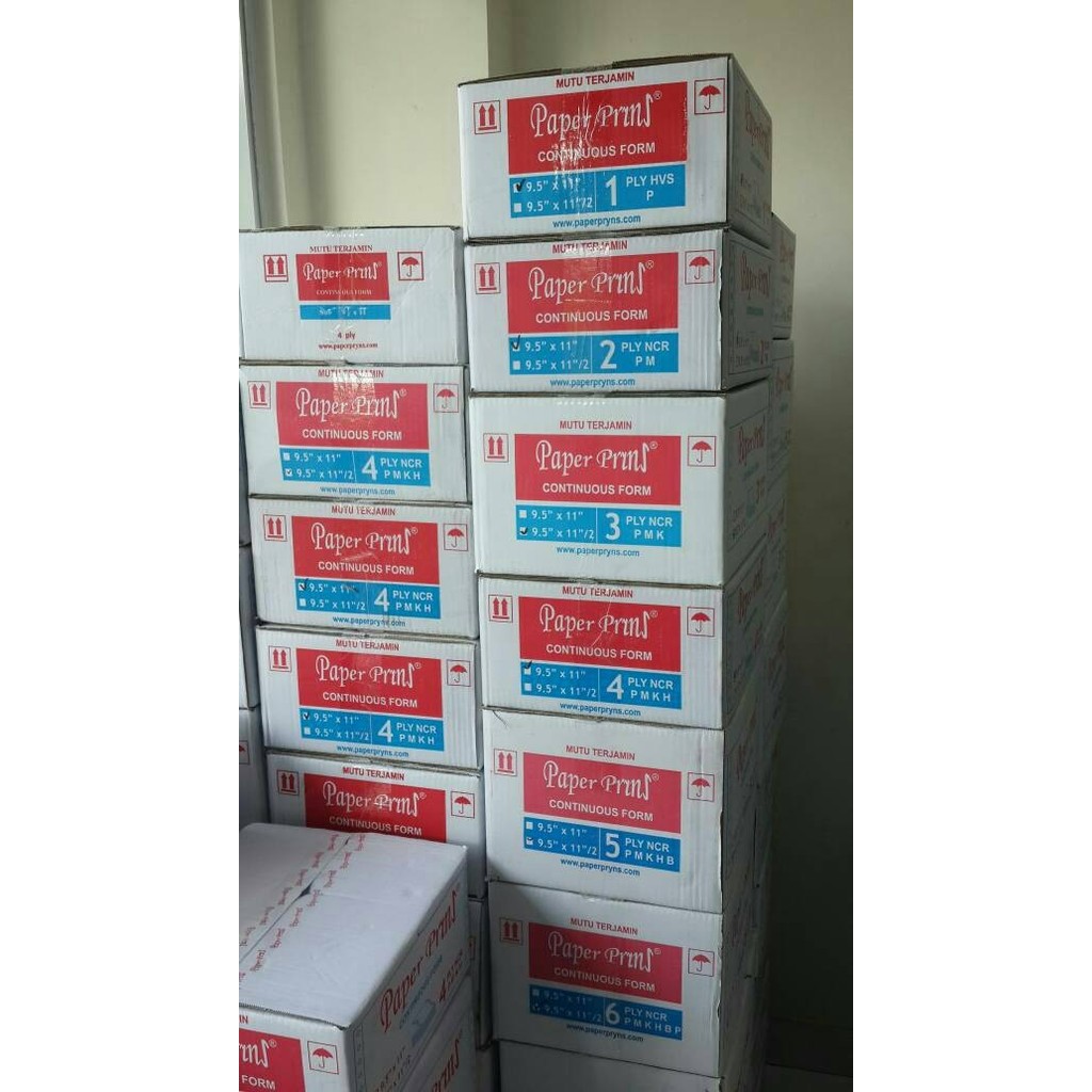 

Continuous Form Paper Prins 9.5"X11"/2 - 4 Ply Terbaru