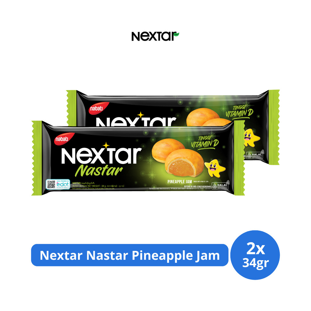 

Nextar Nastar Pineapple Jam 34gr x 2 pcs