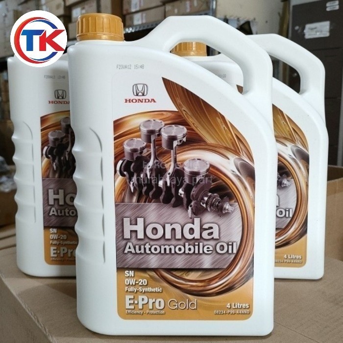 Honda Automobile Oil E-Pro Gold Sn 0W-20 4L Original Oli Mobil Harga Spesial