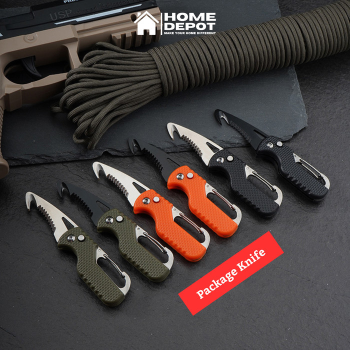 

Terlaris Pisau Pembuka Paket Bubble Mini Cutter Opener Stainless Folding Knife SALE