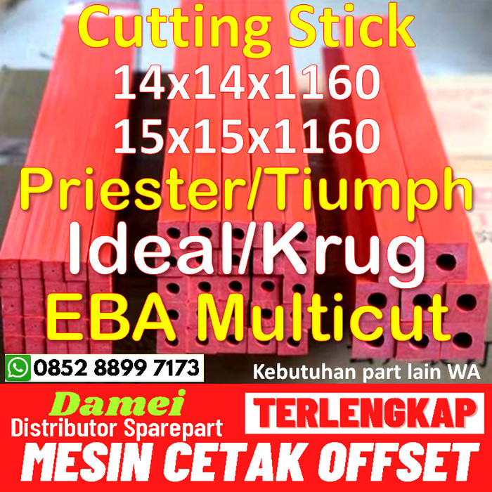 

Terlaris Tatakan Mesin Potong Kertas Offset Cutting Stick Wohlenberg 115 SALE