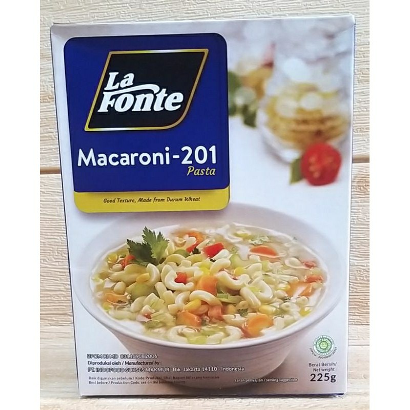 

MURAH LaFonte Macaroni-201 225gr / La Fonte Macaroni / Makroni