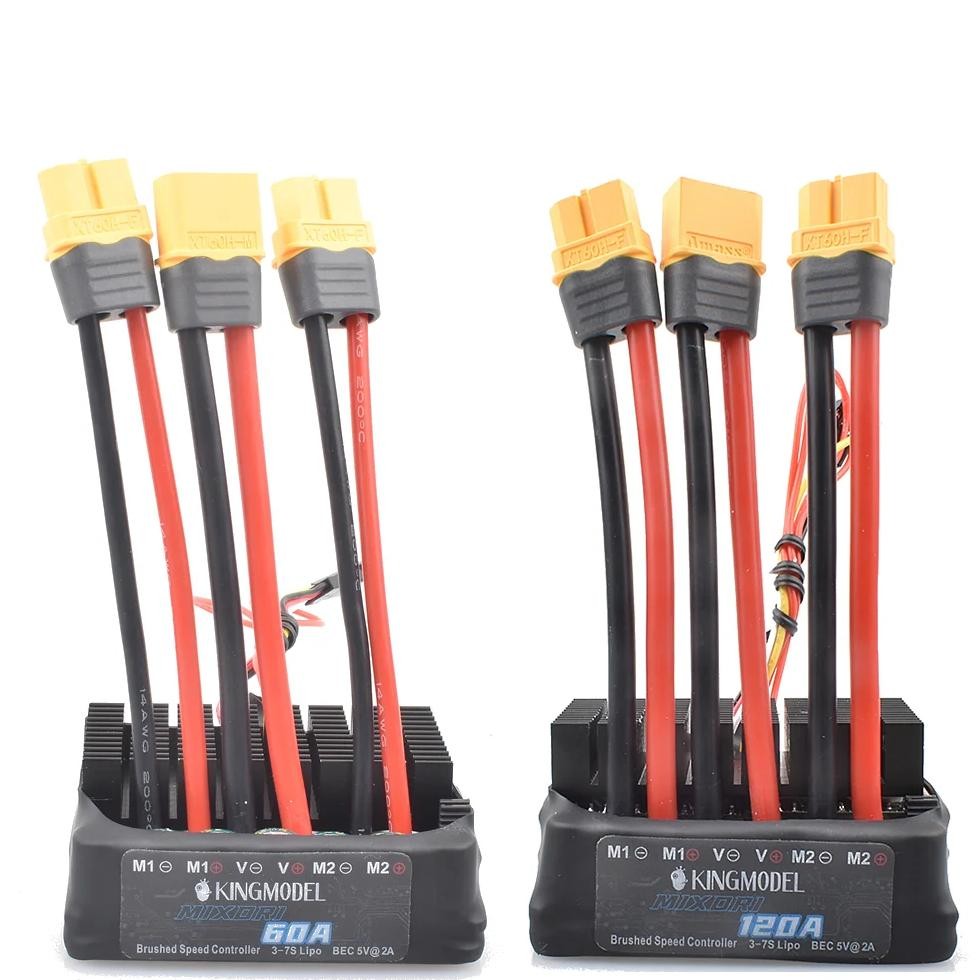60A/120A DUAL WAY BIDIRECTIONAL BRUSHED ESC10V-32V BATTERY SPEEDCONTROL FOR RC MODEL BOAT/TANK/CAR 5