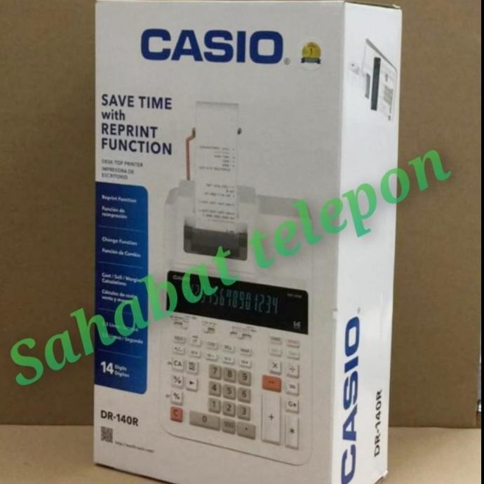 

TERBARU - Kalkulator Save Time with Reprint Function CASIO DR-140R