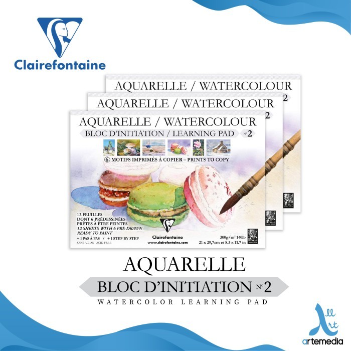 

Triyper Kertas Cat Air Clairefontaine No. 2 Watercolor Learning Pad