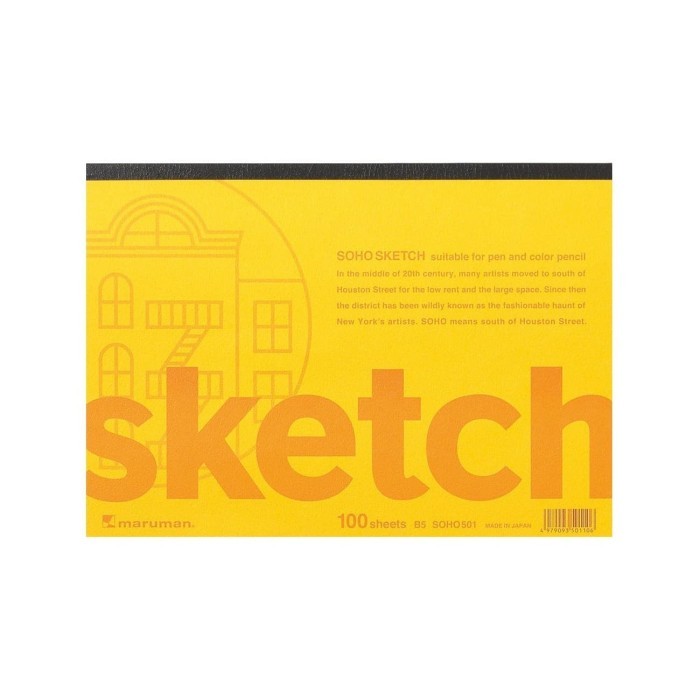 

Triyper Maruman Soho Sketch Pad B5 Drawing Paper (100 Sheets)