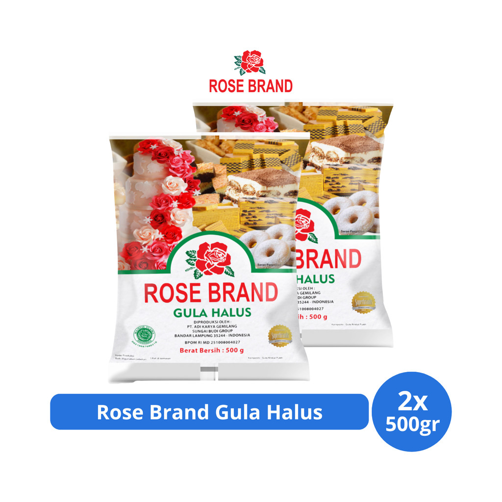 

Rose Brand Gula Halus 500gr x 2 pcs