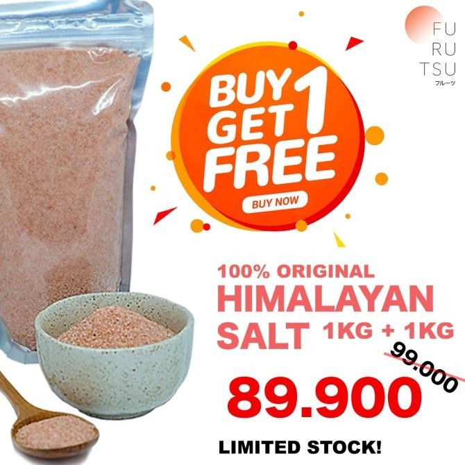 

Himalayan Salt Organic Pink 1 KG (BUY 1 GET 1 FREE) - Garam Himalaya