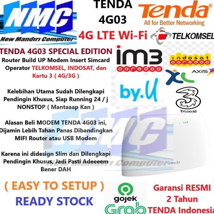 Tenda 4G680 V2 SE Router Wifi 4G support All Operator Canggih 4G 680