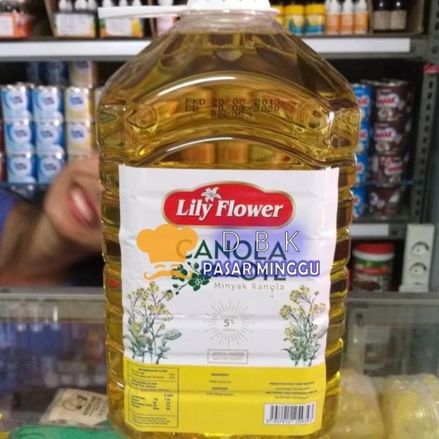 

lily flower canola oil 5lt / minyak kanola