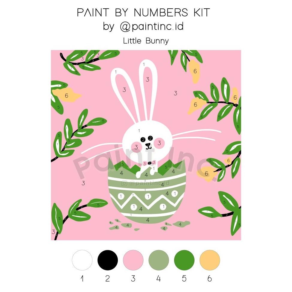 

Paint by Numbers Kit: Little Bunny | Paint Inc. ID | Painting Kit