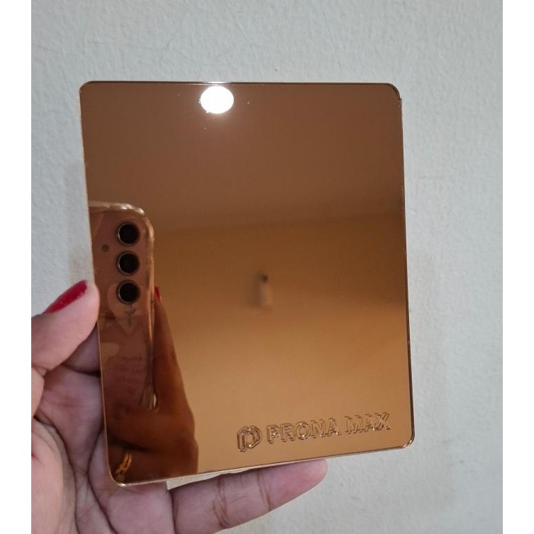 Baru Lembaran Akrilik Mirror Cooped / Tembaga / Bronze Tebal 2Mm / 122Cm X 244Cm Mirror Plexiglass B