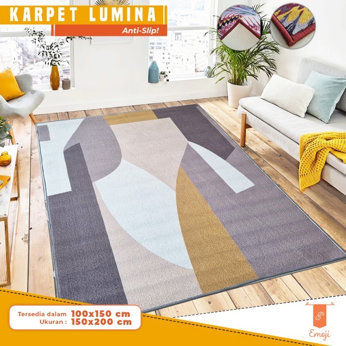 Karpet Lantai Permadani 150x200 cm AVERY Karpet Ruang Tamu Minimalis