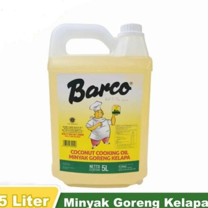 

MINYAK GORENG KELAPA BARCO 5L JERRY CAN COCONUT OIL NON-CHOLESTEROL