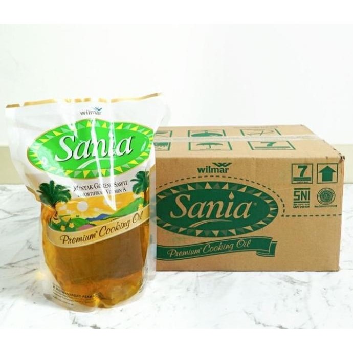 minyak goreng sania 2 liter 1 dus