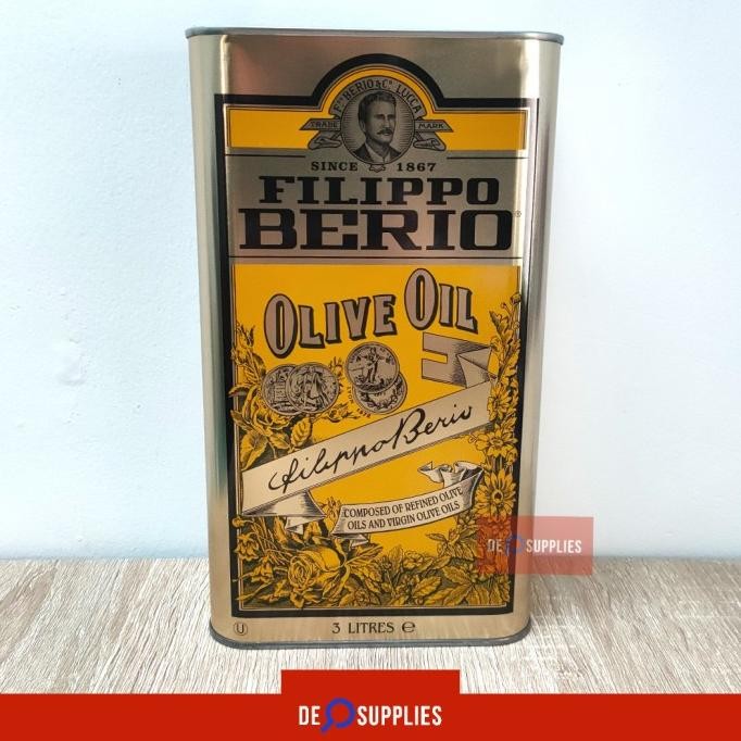 

Filippo Berio Olive Oil 3L - Minyak Zaitun Murni / Pure 3 L Italy
