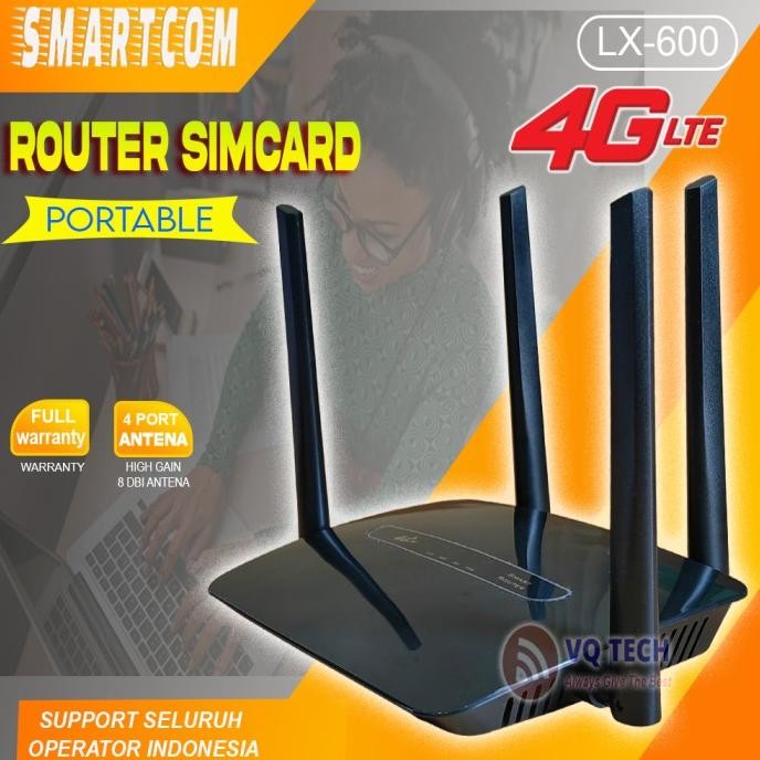 Wifi Wireless Router 4G LTE CPE Smartcom LX600 300Mbps With Slot SIM