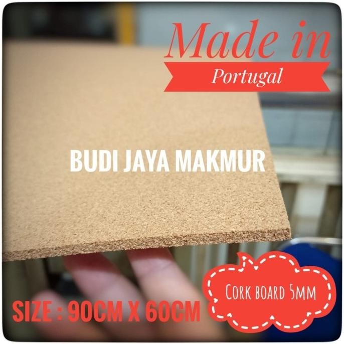 

TERMURAH - Cork Board 5mm / Pin Board / Cork Sheet