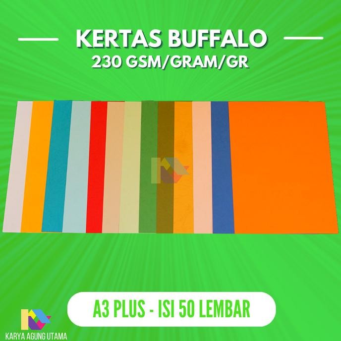 

BEBAS ONGKIR - Kertas Buffalo A3 Plus isi 50 lembar / Kertas Karton Buffalo A3 Plus