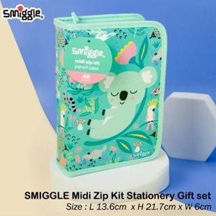 

TERMURAH - SMIGGLE Midi Zip Kit Stationary Gift set 26101