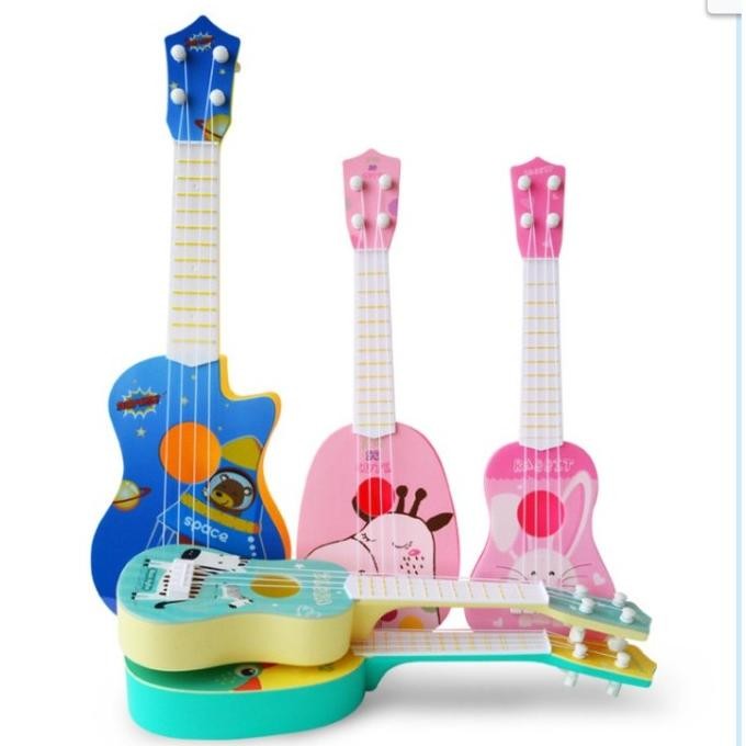 Mainan Gitar Ukulele Anak Alat Musik Gitar Edukasi [terbaik]