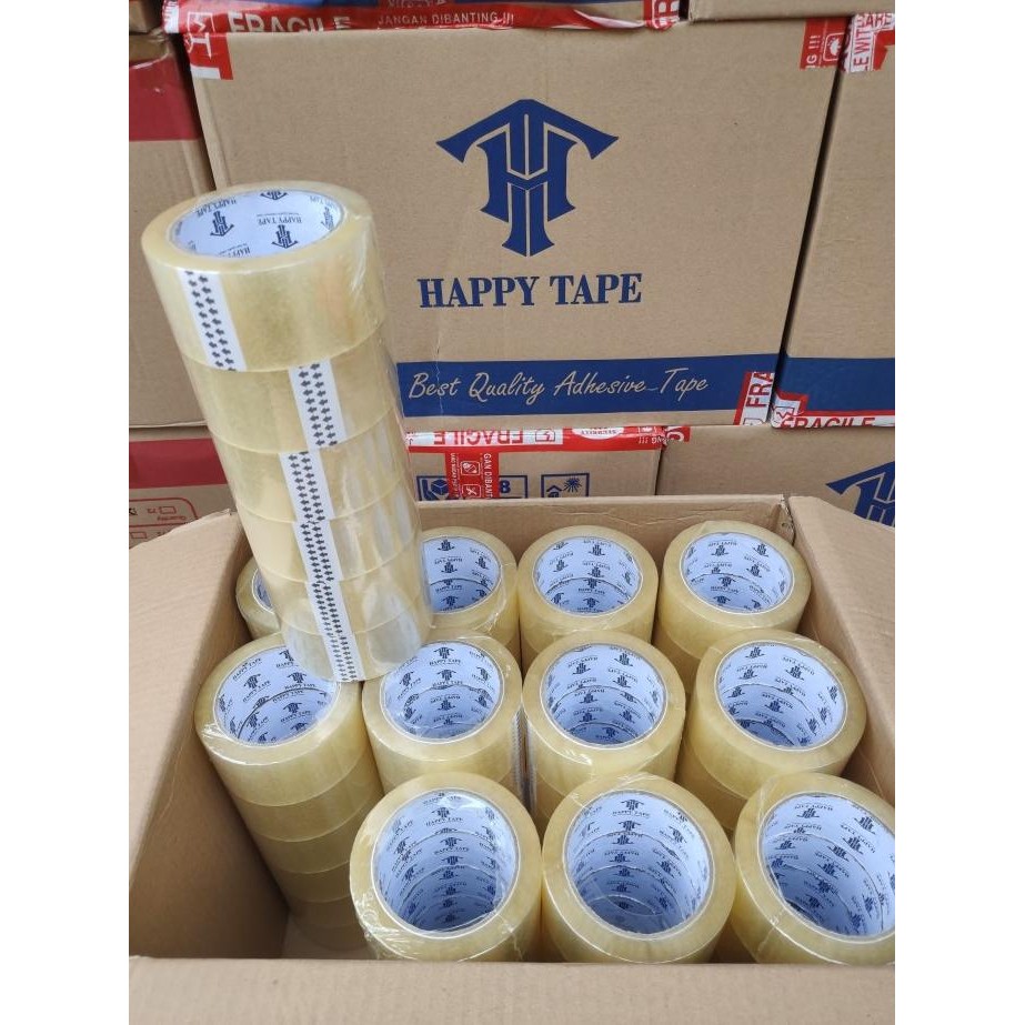 

TERMURAH - lakban bening/coklat 48mm 100 yard 1 dus isi 72