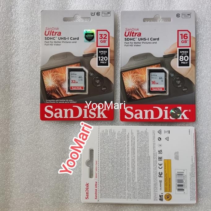 Memori Sandisk original memory card camera SDHC card 16 32 64 128 Gb