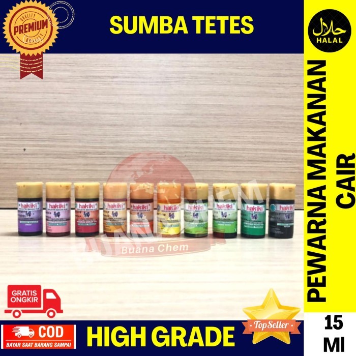 

Pewarna Makanan HAKIKI / Pewarna Cair Food Grade 15ml Sumba / Bahan Ku