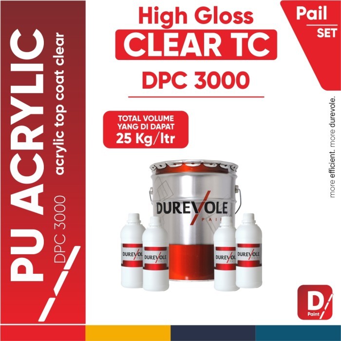 Durevole Pu Acrylic Clear Dpc 3000 (Kaleng Set)