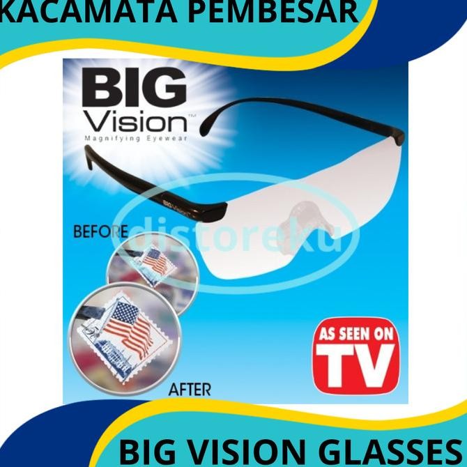 

Baru Dm - Kacamata Big Vision Magnifier Eyewear Glasses Pembesar Objek Premium