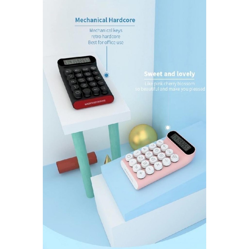 

Locock Js01 Mechanical Switch Button Calculator - Kalkulator 10 Digit