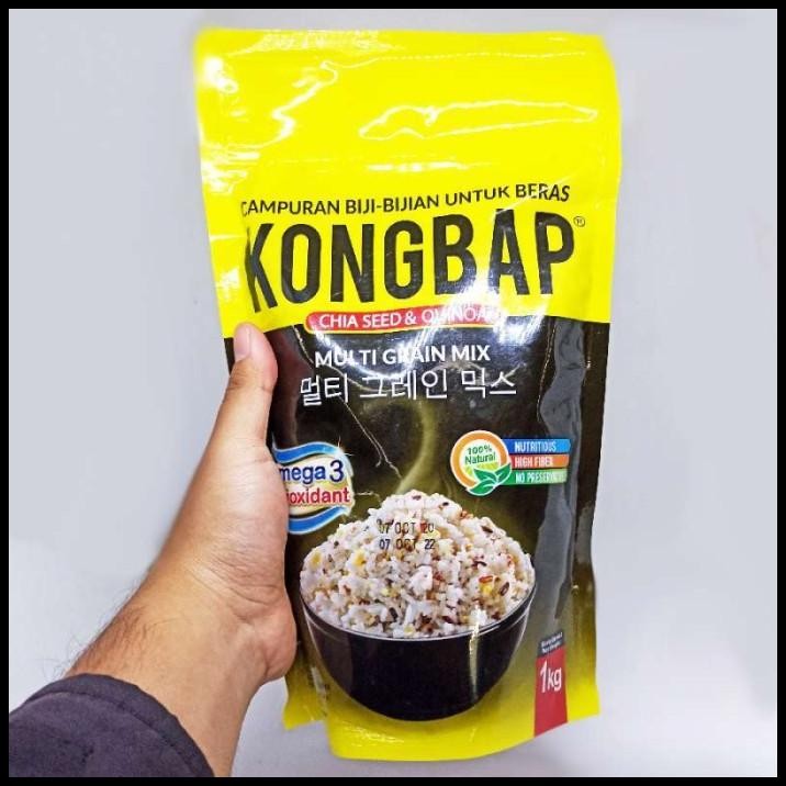 

Kongbap Multigrain Mix 1Kg Chia Seeds & Quinoa | Makanan Sehat | Beras