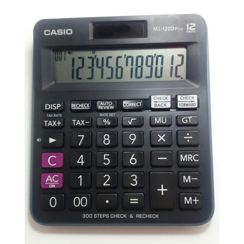 

Kalkulator Casio Mj 120D Plus Original - Kalkulator 12 Digit