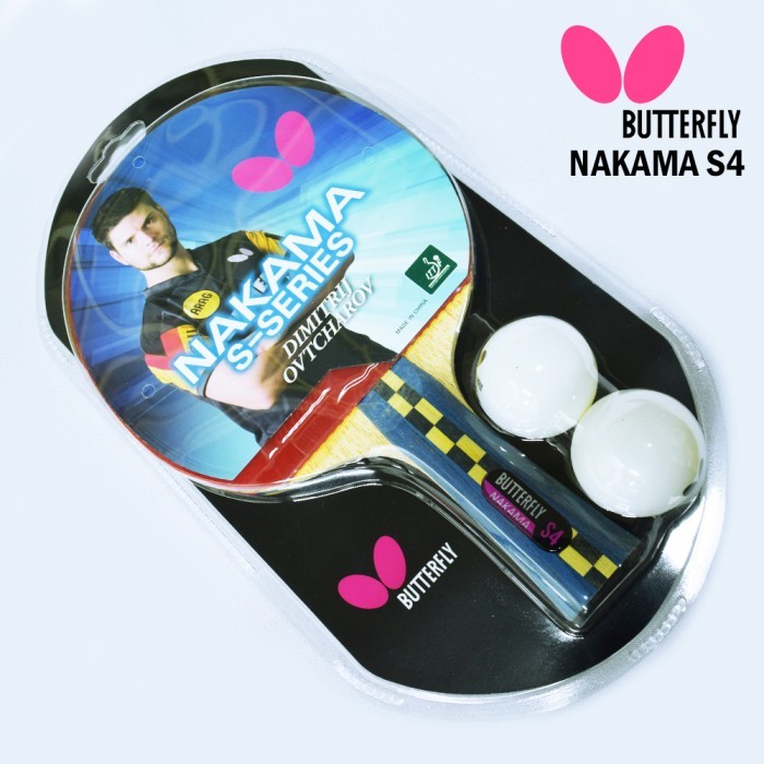 Bet Pingpong Tenis Meja Raket Pingpong Tenis Meja Butterfly Nakama S4