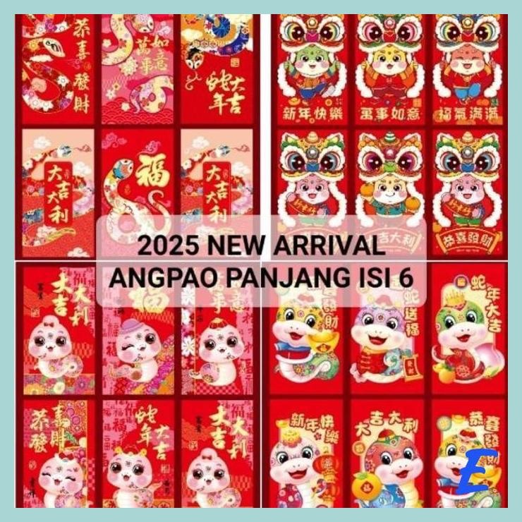 

| MIS | NEW ANGPAO IMLEK 2025 ANGPAO ULAR PANJANG ISI 6 ANGPAU IMLEK MERAH MURAH AMPLOP SINCIA MURAH AMPAU HARGA GROSIR TERMURAH