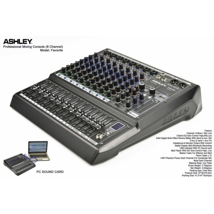 Promo Mixer Ashley Favorite 8 Channel 8 Chanel Original