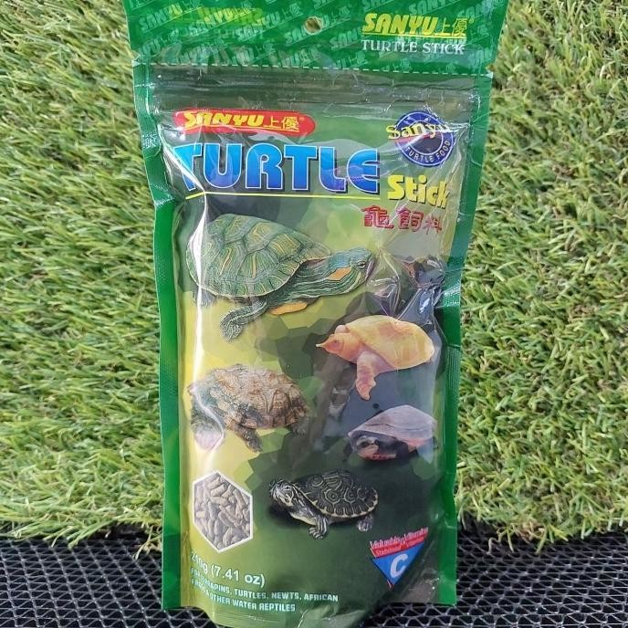 pelet kura kura air brazil res albino damer / sanyu turtle stick 210g