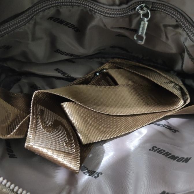Tas Selempang Wanita Ori Sighmon Kanvas Bordir 6Sleting Sgh106
