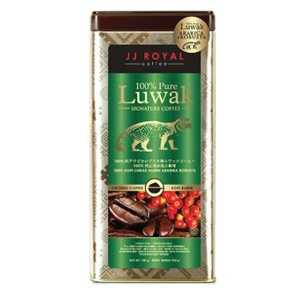 

Jj Royal 100% Pure Luwak Signature Coffee 100 Gr/Ground Coffee/Kopi