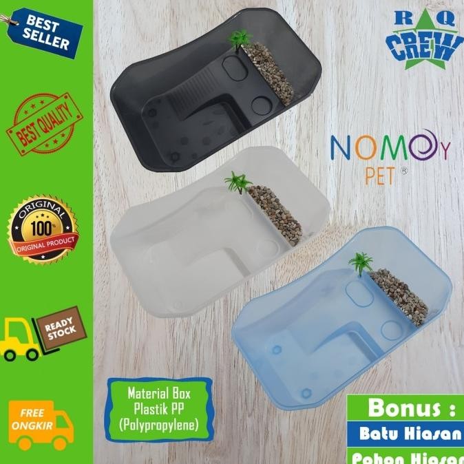 Akuarium Kura kura air mini Wadah Kandang Kura kura set Vivarium box