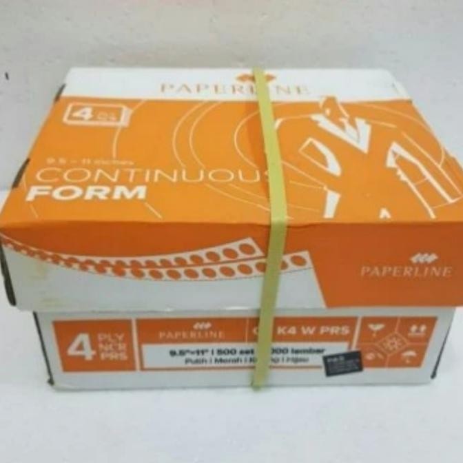 

TERLARIS - Kertas Komputer Continuous From 4Ply WARNA 9.5 x 11 NCR PAPERLINE