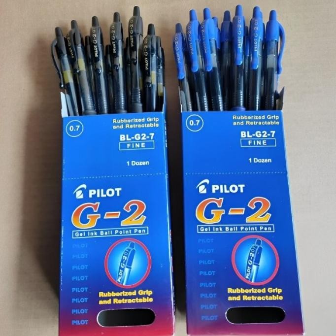 

Baru Pulpen Pilot G2 0.5/0.7 Bl-G2 (1Pak/12Pcs) Premium