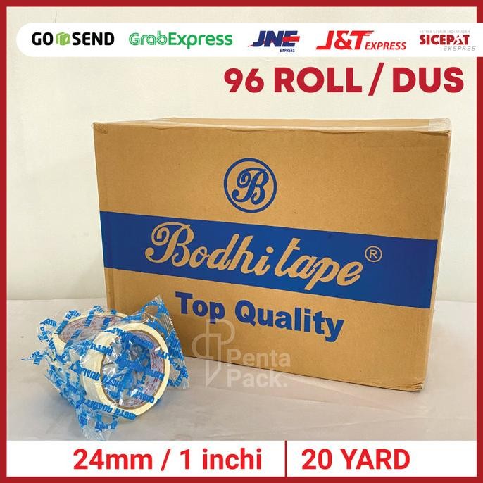 

[1 DUS] Lakban Kertas / Masking Tape (24 mm/ 1 inchi X 20 yard)