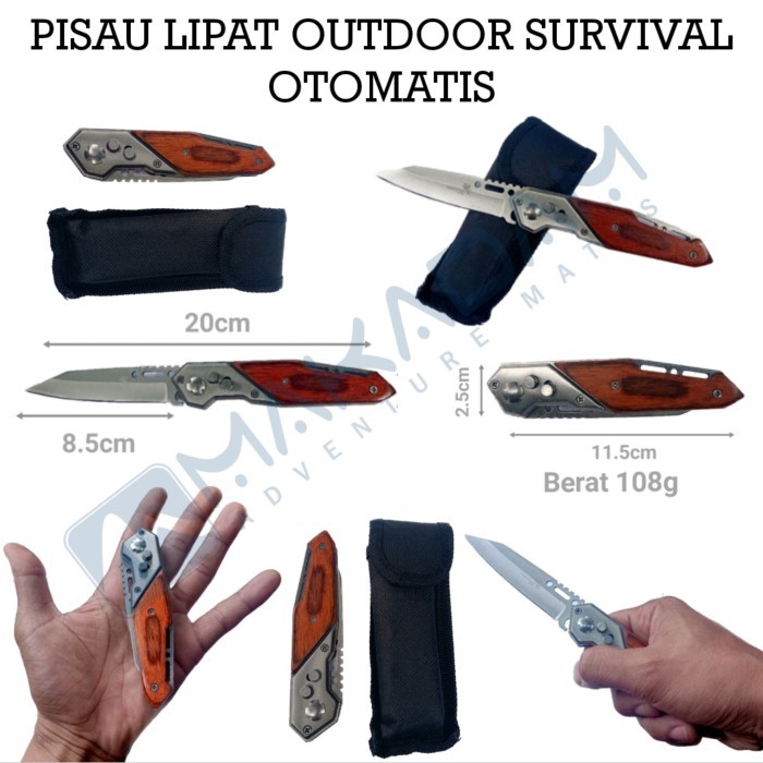 TERLENGKAP pisau lipat otomatis outdoor survival