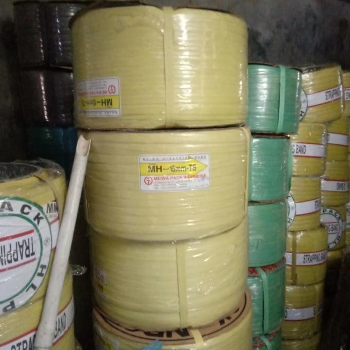 

Strapping Band merk Meiwa 15 atau 12 mm kuning