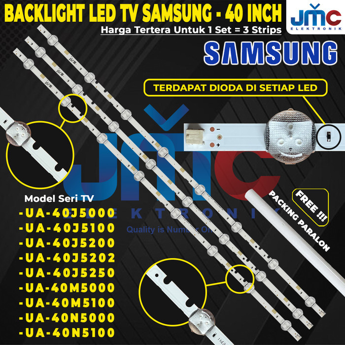 Backlight Tv Samsung Ua40j5000 Ua40j5202 Ua40j5200 Ua40j5250 Ua40m5000