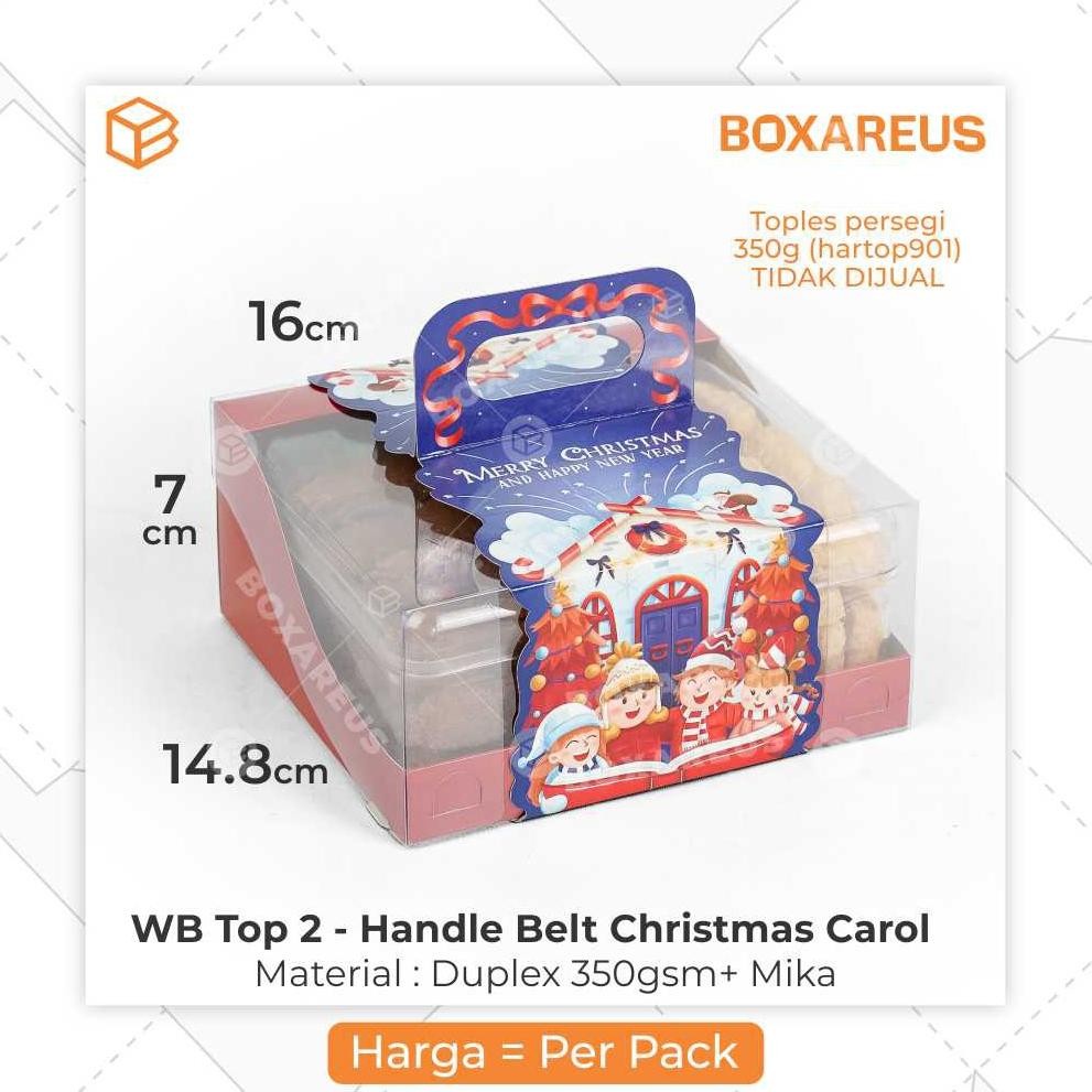 

Box Hampers Natal Dus Toples Kue Kering Christmas Packaging | Wb Top 2