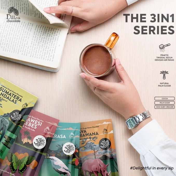 

Siap Kirim Bubuk Coklat Dillco Single Estate Chocolate Powder 3 in 1 Series Premium Chocolate 1000gr