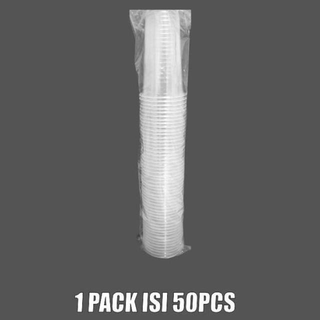 Gelas Oz Rata 22Oz Datar Cup Plastik Per Dus Gjk