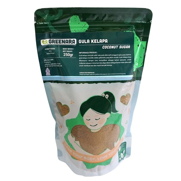

S20453 GREENARA GULA KELAPA 250GR POUCH MAJU BERSAMA (20250722)